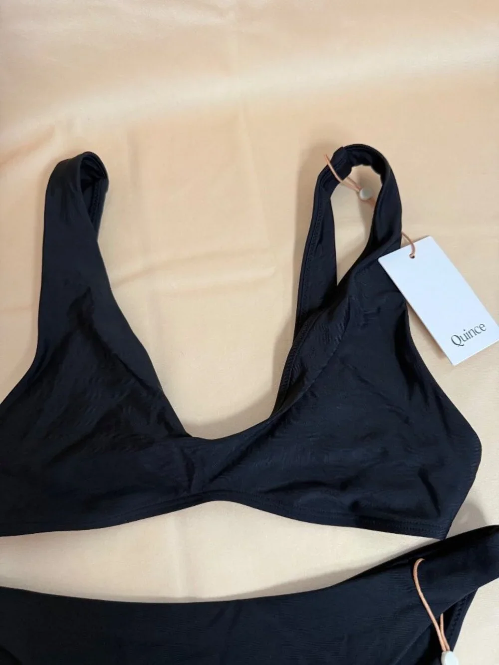Quince Womens Black Bikini Set Size Small